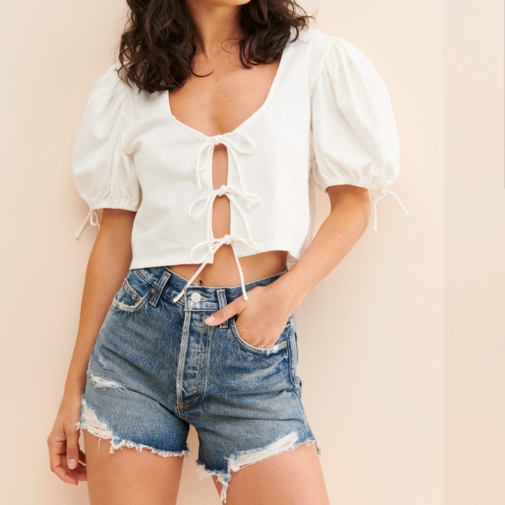 Agolde Dee Distressed Jean Shorts